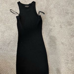 Bebe black bodycon sweater dress